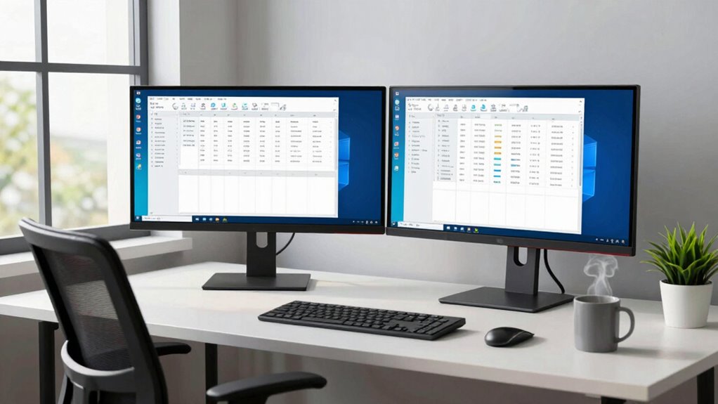 optimized ergonomic workspace organization