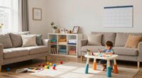 organized weekend parenting environment