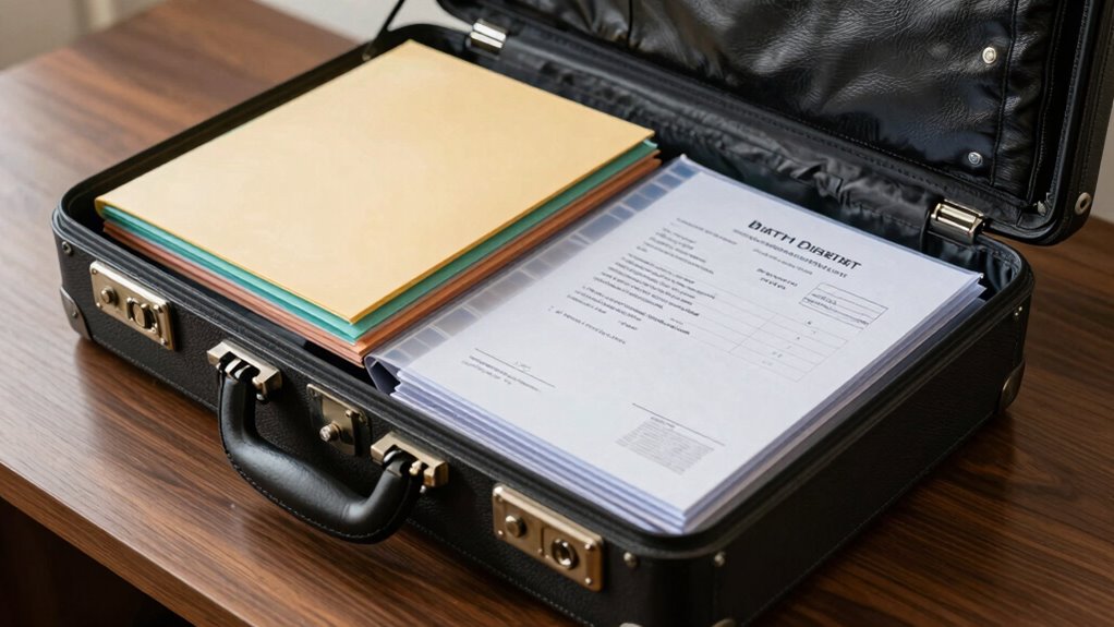 secure documents before divorce