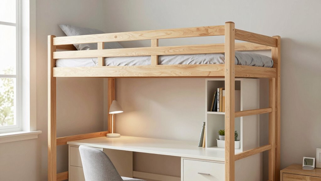 space saving bunk bed with storage