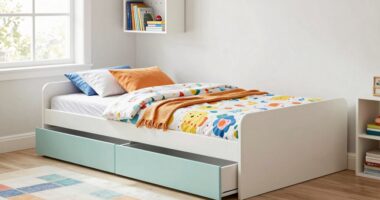 space saving children s trundle bed