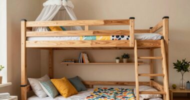 space saving kids bunk bed