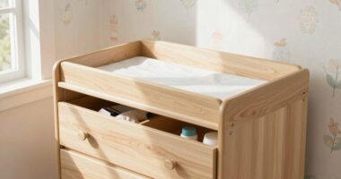 space saving nursery dresser