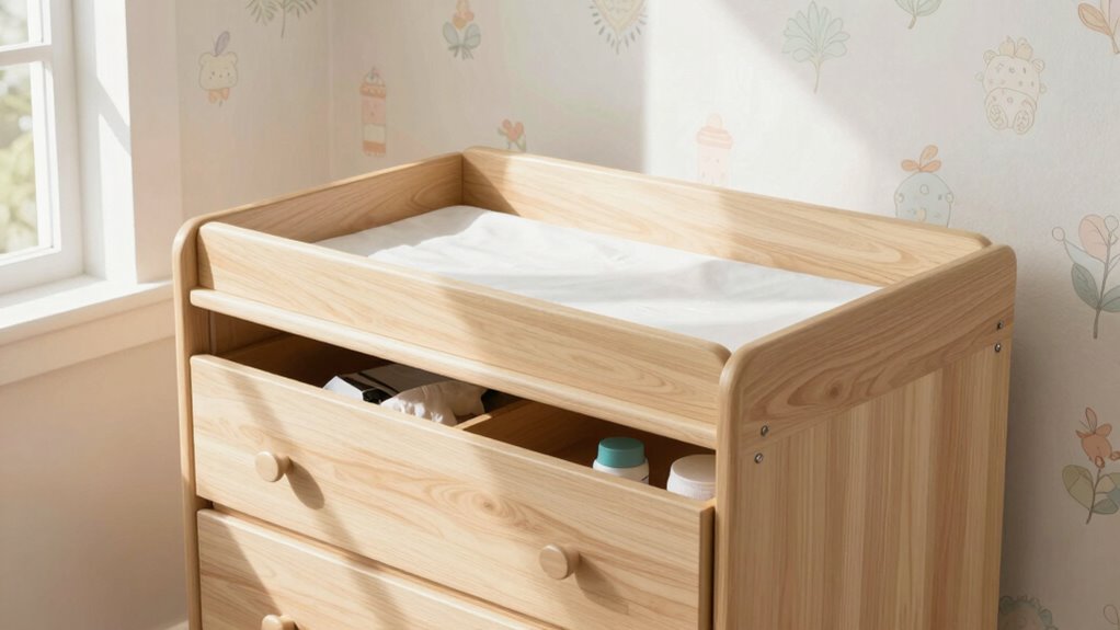 space saving nursery dresser