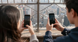 Couple On Empire State Building