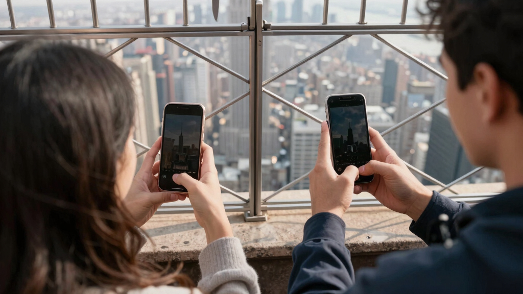 Couple On Empire State Building